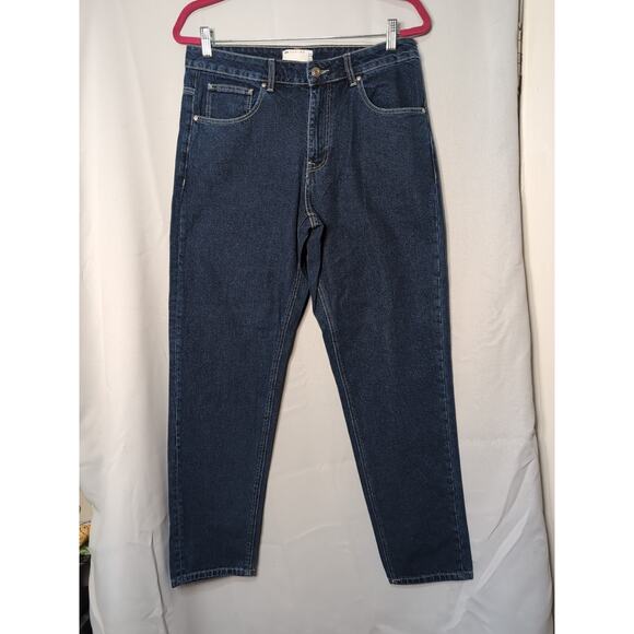Asos Design Woman's High Waist Blue Denim Jeans Size 32 NWOT (565) - Picture 1 of 8